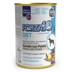 Forza10 DIET pieaugušiem suņiem ar zirga gaļu un kartupeļiem, 12 gab x 400g цена и информация | Консервы для собак | 220.lv