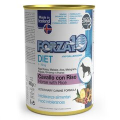 Forza10 DIET для взрослых собак с кониной и рисом, 6 шт х 400г цена и информация | Консервы для собак | 220.lv