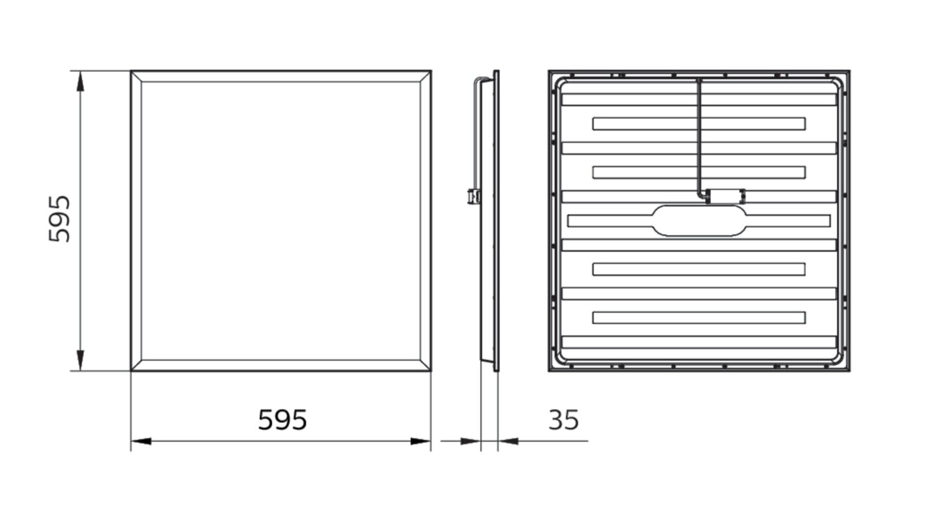 LED panelis Philips 600 x 600 mm, 34W/4000K cena un informācija | Iebūvējamās lampas, LED paneļi | 220.lv