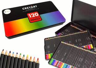 Набор цветных карандашей, 120 шт. цена и информация | Принадлежности для рисования, лепки | 220.lv