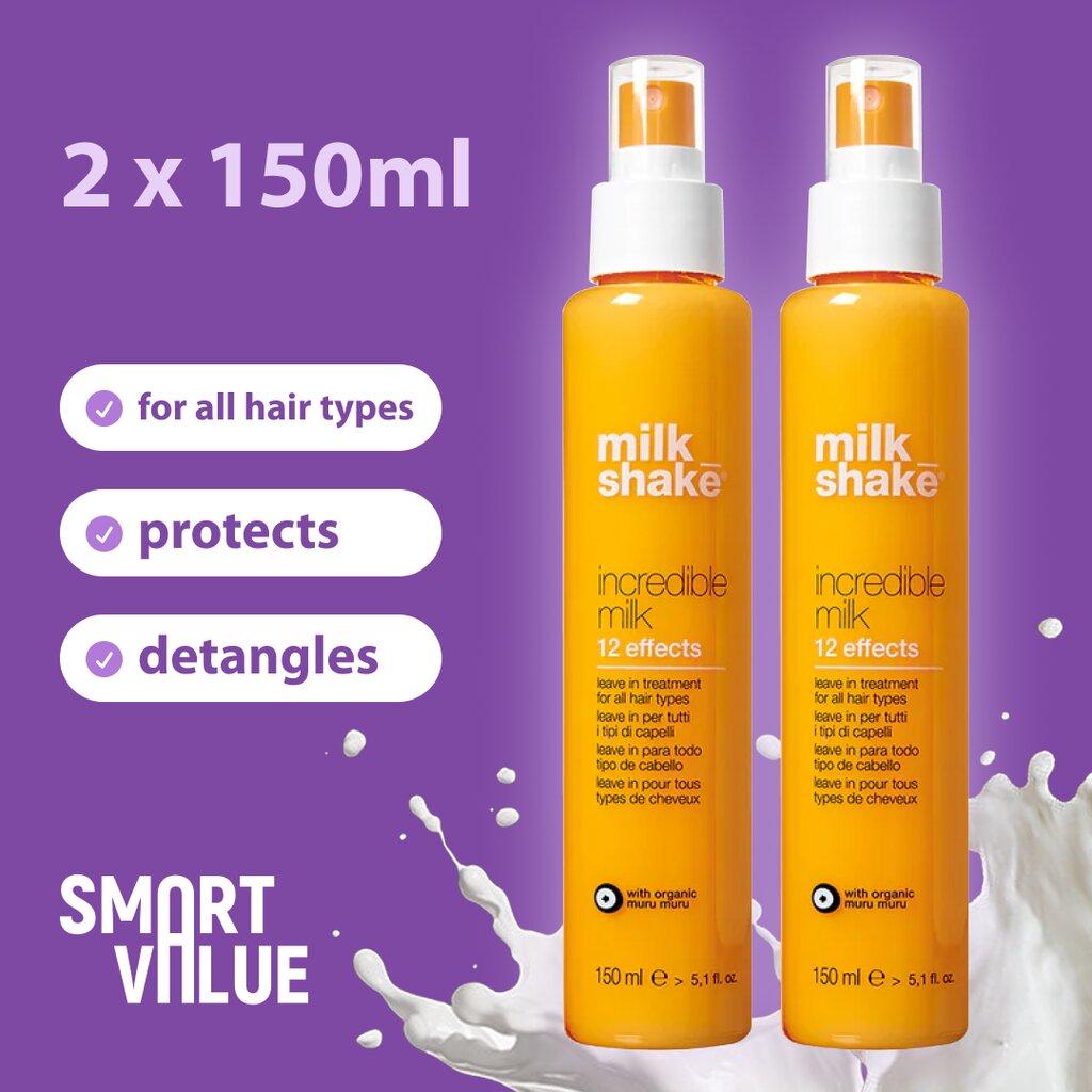 Matu piens Milk Shake Leave In Incredible Milk, 2x150 ml cena un informācija | Matu kondicionieri, balzāmi | 220.lv