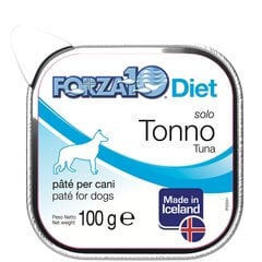 Forza10 Solo Diet для взрослых собак с тунцом, 16 шт х 100г цена и информация | Консервы для собак | 220.lv