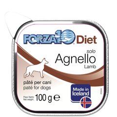 Forza10 Solo Diet pieaugušiem suņiem ar jēra gaļu, 32 gab x 100g цена и информация | Консервы для собак | 220.lv