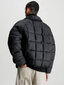 Jaka vīriešiem Calvin Klein Jeans Relaxed Padded Shirt 560076847, melns cena un informācija | Vīriešu virsjakas | 220.lv