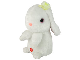 Танцующий плюшевый кролик, белый цена и информация | Мягкие игрушки | 220.lv
