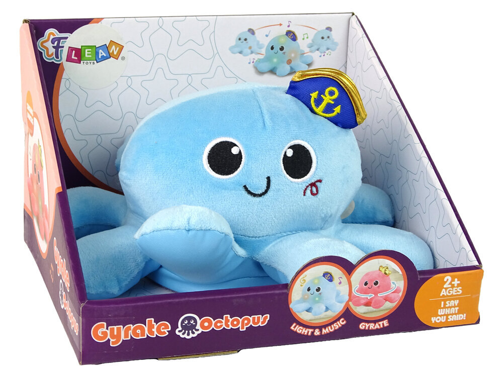 Spēļu plīša rotaļlieta Astoņkājis, zils cena un informācija | Mīkstās (plīša) rotaļlietas | 220.lv