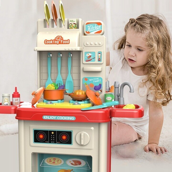 Spēļu virtuve bērniem Ebran, 42 daļas cena un informācija | Rotaļlietas meitenēm | 220.lv