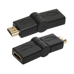 HDMI Adapter, AM to AF, 180 degree цена и информация | Адаптеры и USB разветвители | 220.lv