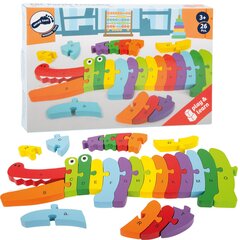 Деревянная головоломка Крокодил-алфавит Small Foot ABC цена и информация | Развивающие игрушки | 220.lv