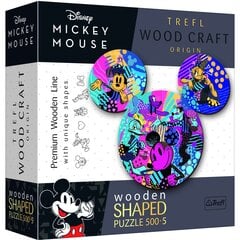 Koka puzle Mickey Mouse Trefl, 500 d. cena un informācija | Puzles, 3D puzles | 220.lv