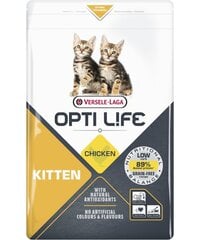 Versele Laga Opti Life для котят с курицей, 2,5 кг цена и информация | Сухой корм для кошек | 220.lv