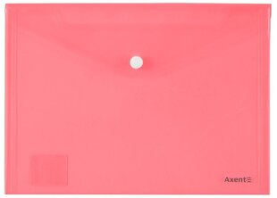 Конверт пластиковый с зажимом Axent, А4, 180 мкр, непрозрачный, красный сп. цена и информация | Канцелярия | 220.lv
