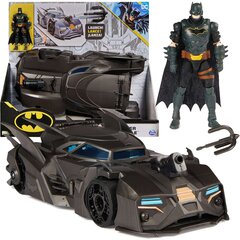 Komplekts DC Comics Betmena figūriņa 10 cm lelle + Batmobile aksesuāri cena un informācija | Rotaļlietas zēniem | 220.lv