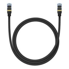 Baseus Cat 7 Gigabit Ethernet RJ45 Cable 1m black цена и информация | Кабели и провода | 220.lv