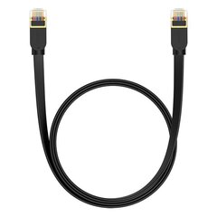 Baseus Cat 7 UTP Ethernet RJ45 Cable Flat 1,5m black цена и информация | Кабели и провода | 220.lv