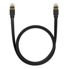 Braided network cable cat.7 Baseus Ethernet RJ45, 10Gbps, 2m (black) цена и информация | Кабели и провода | 220.lv