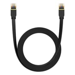 Braided network cable cat.7 Baseus Ethernet RJ45, 10Gbps, 5m (black) цена и информация | Кабели и провода | 220.lv