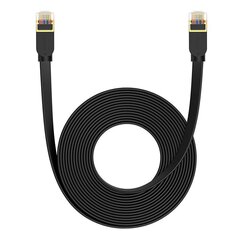 Braided network cable cat.7 Baseus Ethernet RJ45, 10Gbps, 8m (black) цена и информация | Кабели и провода | 220.lv