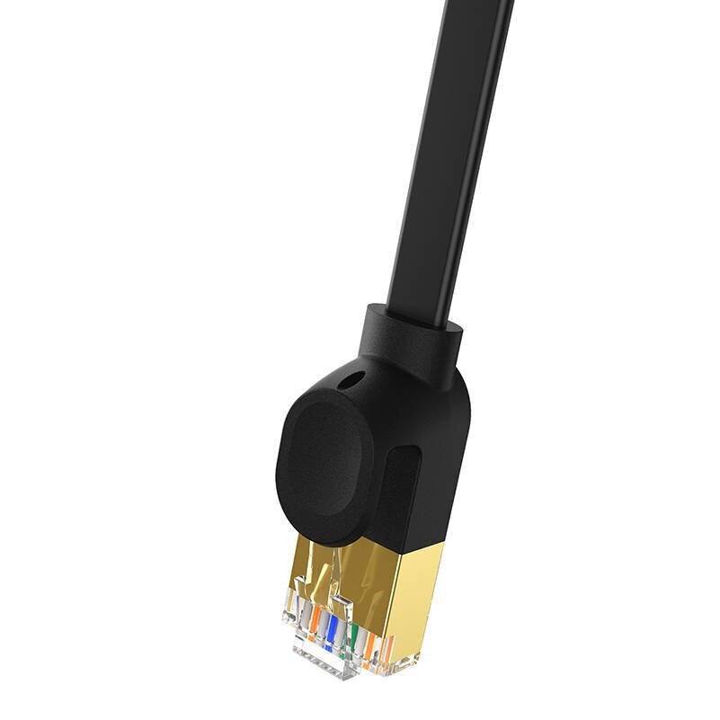 Baseus fast RJ45 cat. network cable. 8 40Gbps 8m braided black
