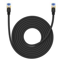 Braided network cable cat.7 Baseus Ethernet RJ45, 10Gbps, 8m (black) цена и информация | Кабели и провода | 220.lv