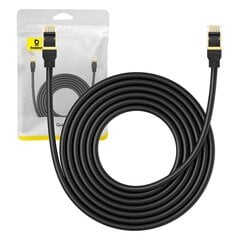 Braided network cable cat.8 Baseus Ethernet RJ45, 40Gbps, 5m (black) цена и информация | Baseus Бытовая техника и электроника | 220.lv