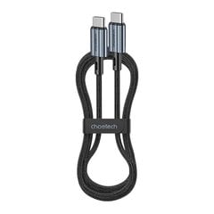 Cable USB-C do USB-C Choetech XCC-1014, PD 60W 1.2m (black) цена и информация | Кабели и провода | 220.lv