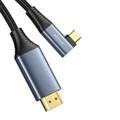 USB Cable Type-C | HDMI | 4K | 2m Joyroom SY-20C1 (gray) цена и информация | Кабели и провода | 220.lv
