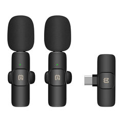 Wireless microphone Puluz PU3151B Lavalier Type C цена и информация | Микрофоны | 220.lv