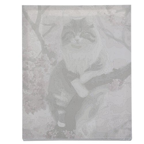 Glezna pēc cipariem Kaķis, 40x50cm цена и информация | Gleznas pēc numuriem | 220.lv
