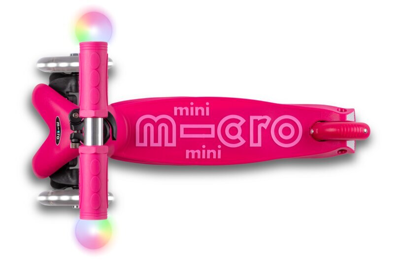 Bērnu skrejritenis Micro Mini2Grow Magic LED, rozā цена и информация | Skrejriteņi | 220.lv