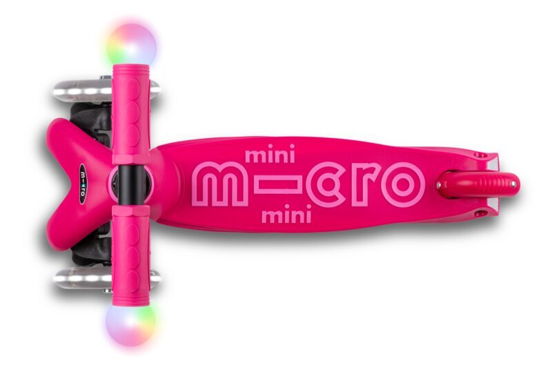 Bērnu skrejritenis Micro Mini2Grow Magic LED, rozā цена и информация | Skrejriteņi | 220.lv