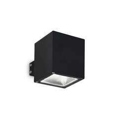 Ideal Lux lampa Snif Ap1 Square Nero 123080 cena un informācija | Sienas lampas | 220.lv