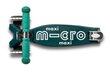 Bērnu skrejritenis Micro Maxi Deluxe Eco LED, zaļš cena un informācija | Skrejriteņi | 220.lv