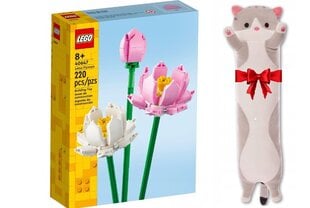 40647 Lego Creator lotosa ziedu komplekts un plīša spilvena Cat цена и информация | Конструкторы и кубики | 220.lv