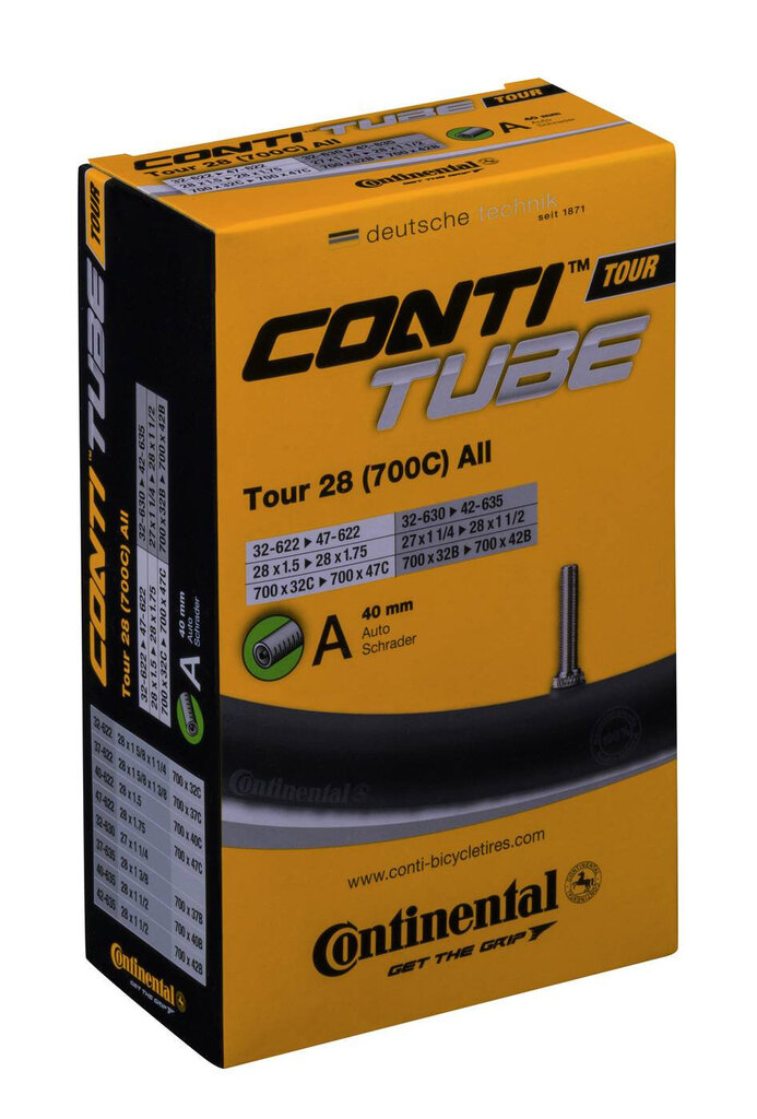 Velo kamera Continental Tour 28” [32/47-622/635] AV (CO0182001) цена и информация | Velo riepas, kameras | 220.lv
