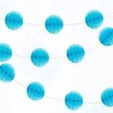 Burbuļu vītne, gaiši zila, 2,13 m cena un informācija | Svētku dekorācijas | 220.lv