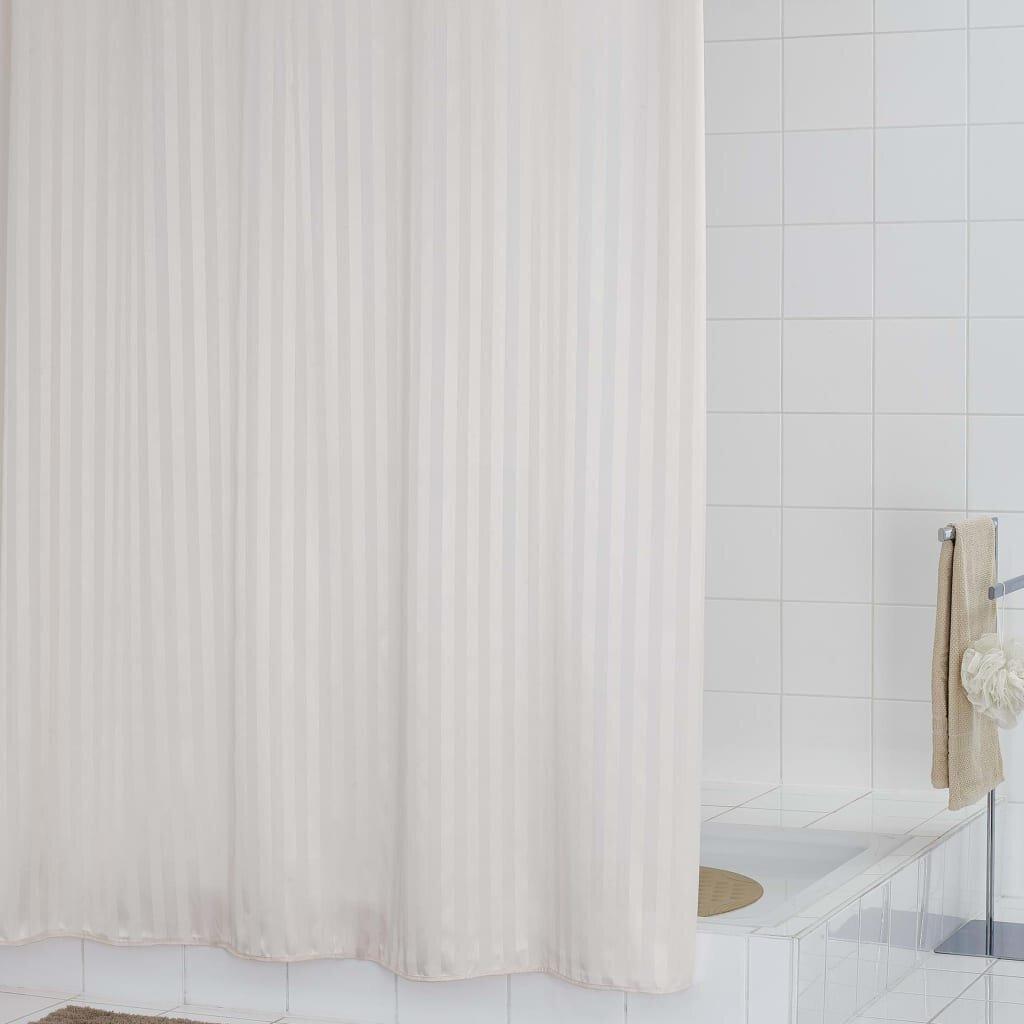 Dušas aizkars Ridder Satin White cena un informācija | Vannas istabas aksesuāri | 220.lv