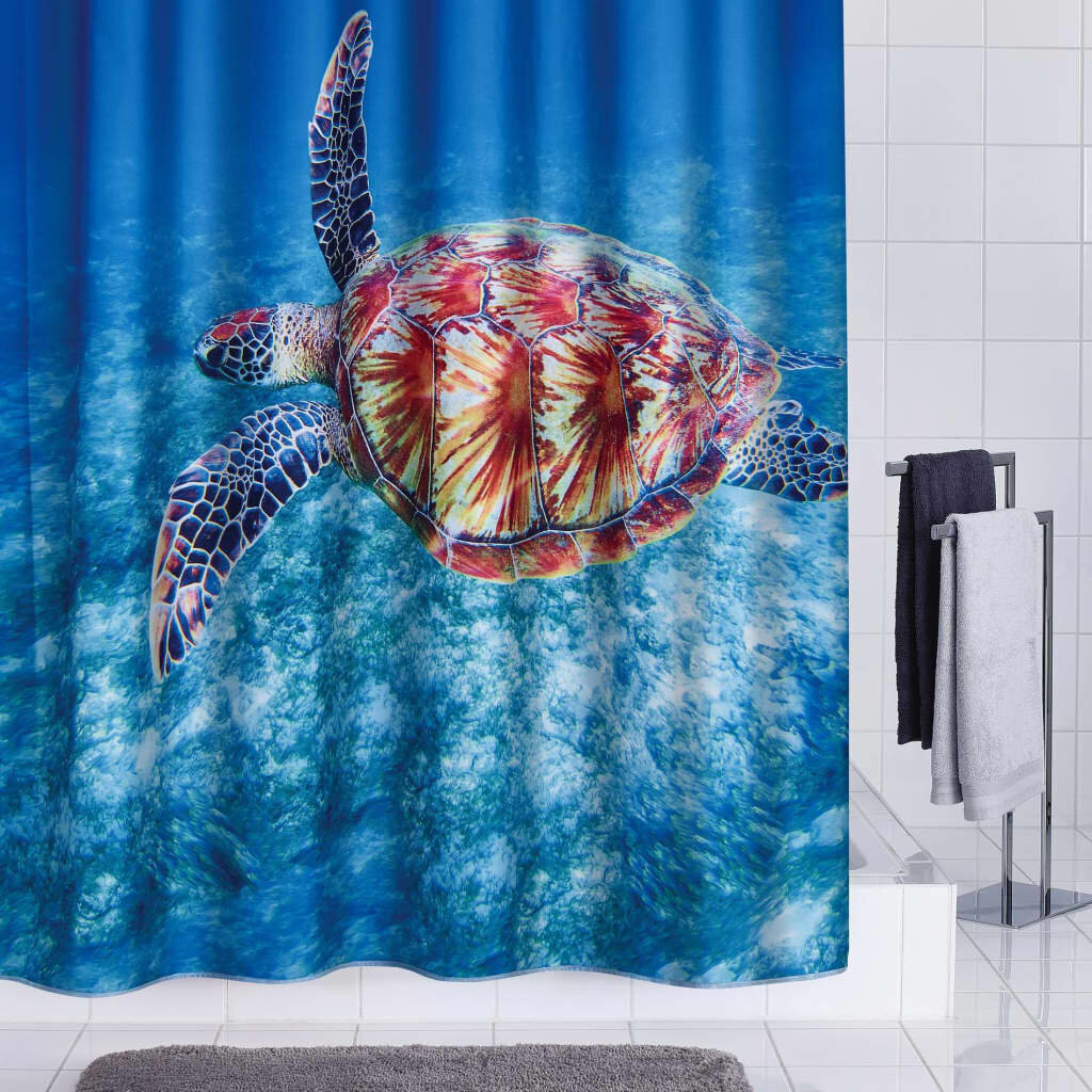 Dušas aizkars Ridder Turtle, 180x200 cm цена и информация | Vannas istabas aksesuāri | 220.lv