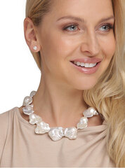 Sudraba kaklarota ar pērli sievietēm JwL Luxury Pearls JL0795 cena un informācija | Kaklarotas | 220.lv