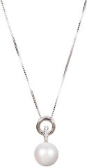 Sudraba kaklarota ar pērli sievietēm JwL Luxury Pearls JL0454 цена и информация | Украшения на шею | 220.lv