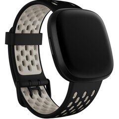 Fitbit Sport Band S Black/White cena un informācija | Viedpulksteņu un viedo aproču aksesuāri | 220.lv