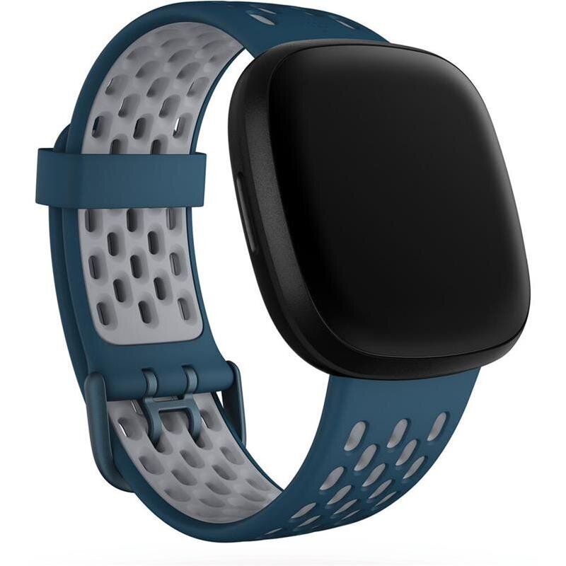 Fitbit Watch Band Sport Large Sapphire Grey цена и информация | Viedpulksteņu un viedo aproču aksesuāri | 220.lv