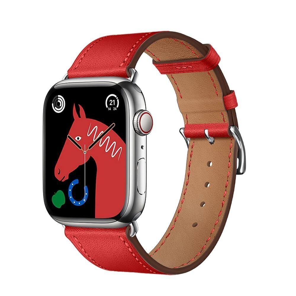 Hoco Apple Watch 38/40/41mm WA17 red cena un informācija | Viedpulksteņu un viedo aproču aksesuāri | 220.lv