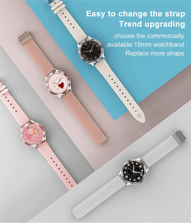 Pacific 27 Rose Gold/White cena un informācija | Viedpulksteņi (smartwatch) | 220.lv