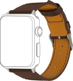 Topp Watch Band Leather Brown cena un informācija | Viedpulksteņu un viedo aproču aksesuāri | 220.lv