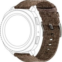 Topp Watch Band Textile Brown cena un informācija | Viedpulksteņu un viedo aproču aksesuāri | 220.lv