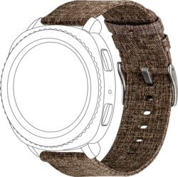 Topp Watch Band Textile Brown cena un informācija | Viedpulksteņu un viedo aproču aksesuāri | 220.lv
