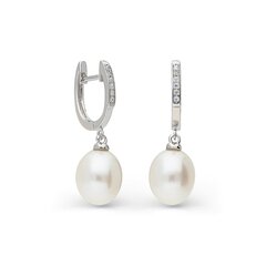 Sudraba auskari un pērlēm Silver Pearls sievietēm W62617387 cena un informācija | Auskari | 220.lv