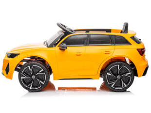 Vienvietīgs elektromobilis Audi RS 6, dzeltens cena un informācija | Bērnu elektroauto | 220.lv