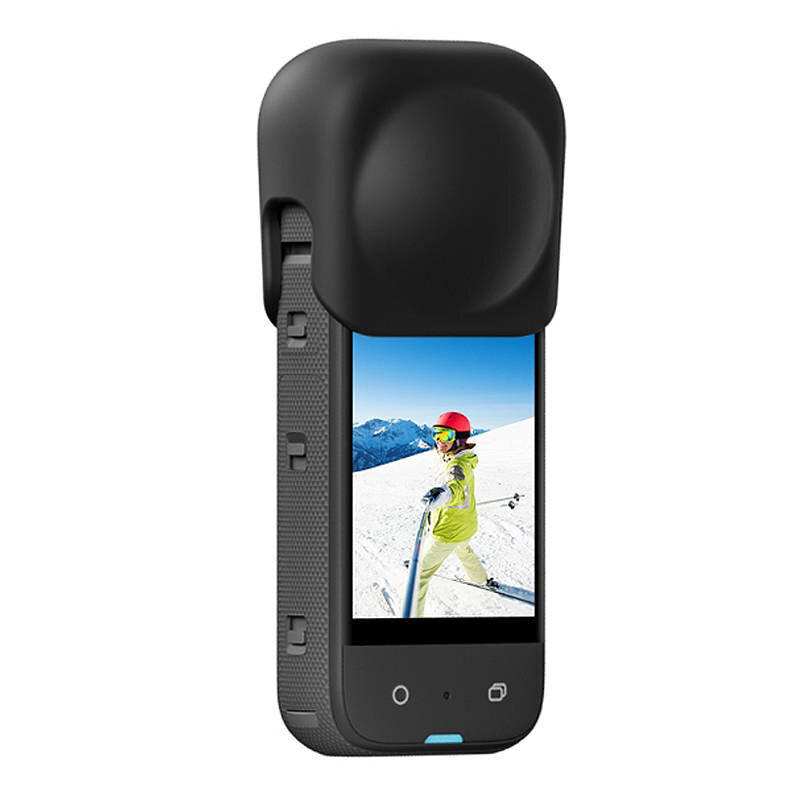 Puluz Puluz silikona aizsarglēcas vāciņš priekš Insta360 X3 (melns) cena un informācija | Aksesuāri videokamerām | 220.lv